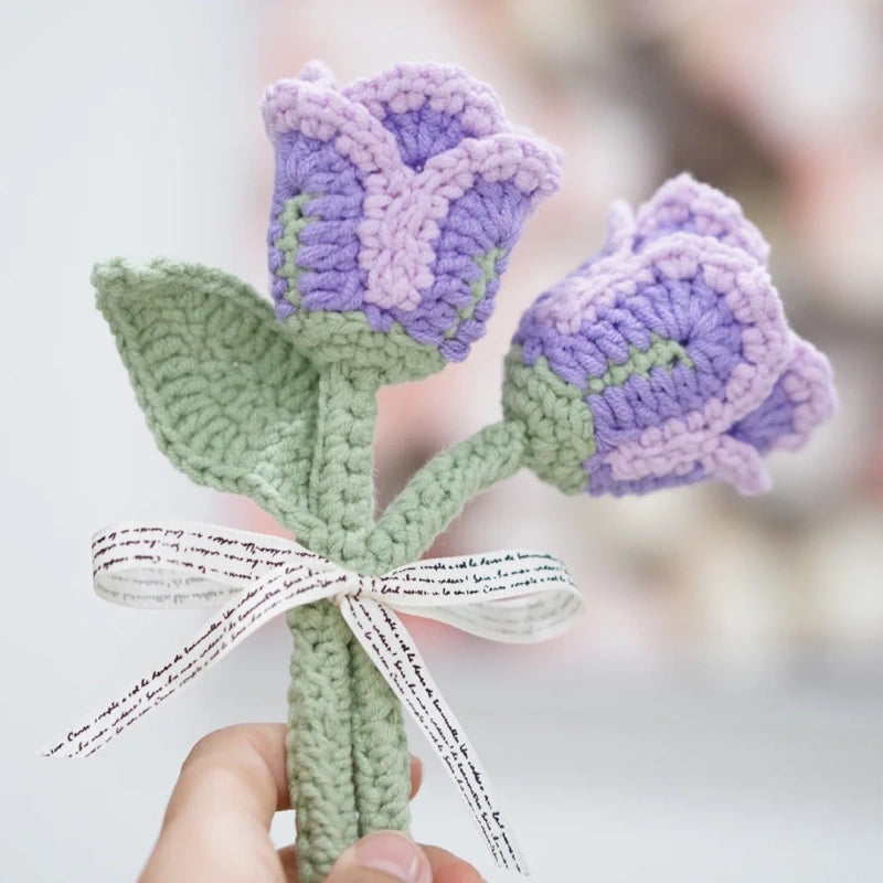 Hand Knit Flowers