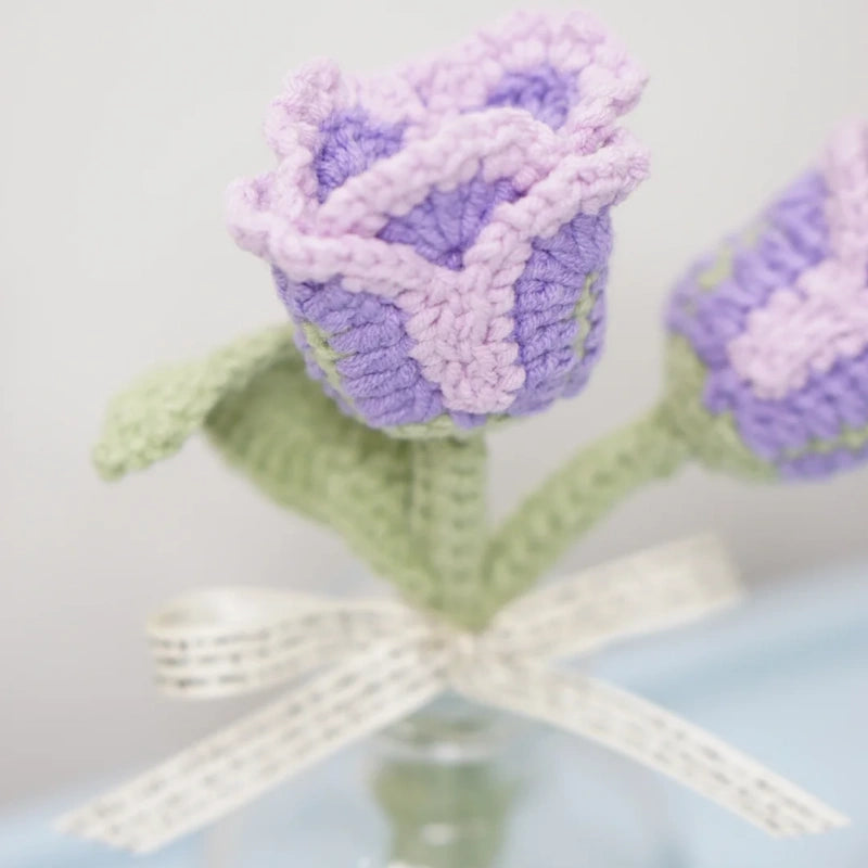Hand Knit Flowers